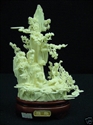 Picture of HAND CARVED BONE MONKEYS MOUNTAIN (0312J2)