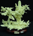 Picture of HAND CARVED COW BONE CAMELS MOUNTAIN (9212A6)