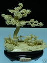 Picture of HAND CARVED COW BONE DEERS RANCH (9812A8) 
