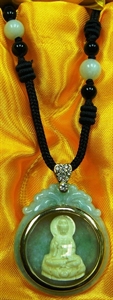 Picture of IVORY & JADE KWANYIN PENDANT (I04)