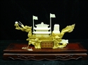 Picture of Bone golden dragon boat with case (1011B)