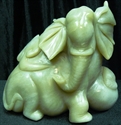Picture of JADE ELEPHANT PLAYING BALL(A56)