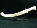 Picture of 16" Antique Bone Elephant Head Sword Set (F2014)