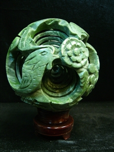 Picture of LG.JADE 6 LAYERS DRAGON PUZZLE BALL (HJ093D)