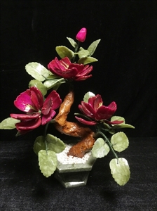 Picture of RED JADE BONSAI ROSES (202-3C)