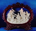 Picture of Framed Bone Horses Mountain (96D2)
