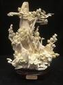 Picture of HAND CARVED COW BONE GIRAFFS MOUNTAIN (9212A4)