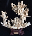 Picture of 18" Antique Bone Eight Immortals Tusk (9780A)