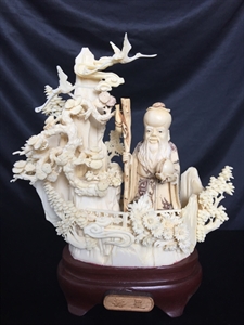 Picture of 8" Hand Carved Longevity 0712B1