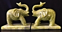 Picture of PAIR OF REAL JADE ELEPHANTS (F1186)