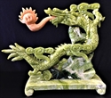 Picture of Jade Dragon with Fire Ball (J37)