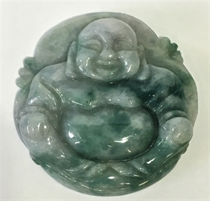 Picture of 2" x 2" Jade Buddha Pendant (jp74)