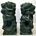 Picture of Pair of 8" Green Jade Foodogs /  Lions (HJ018G)