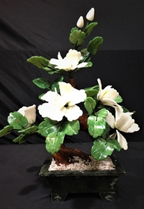 Picture of REAL WHITE JADE BONSAI FLOWER (99-3A)